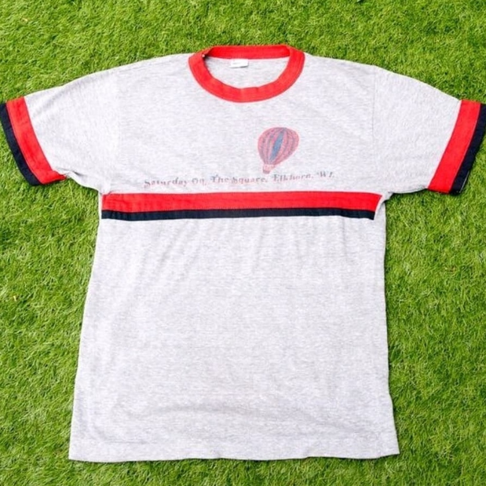 "Saturday On The Square, Elkhorn, WI" cotton tee